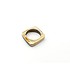Женское кольцо из дерева с янтарем - фото 1