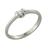 Золотое кольцо с бриллиантом, 1710719