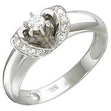 Золотое кольцо с бриллиантами, 1714303
