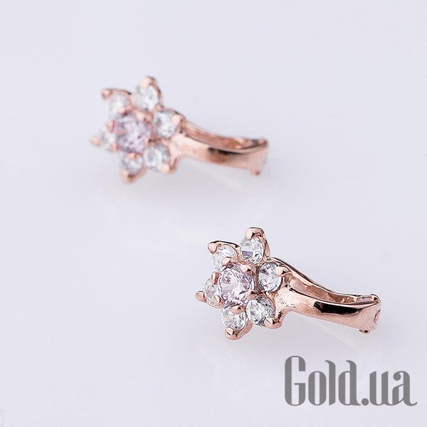 

Серьги Украина, Золотые серьги с куб. циркониями