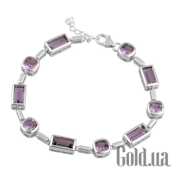 

Женские браслеты Fresh Jewelry, Женский серебряный браслет с аметистами, 19