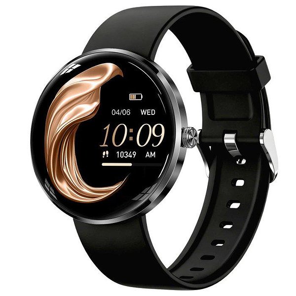 UWatch Смарт часы Smart Luna Rubber Black 3815