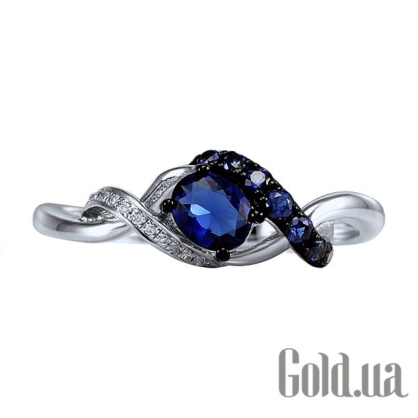 

Кольцо Lurie Jewelry, Золотое кольцо с бриллиантами и сапфирами, 16