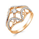 Женское золотое кольцо с куб.циркониями, 1512576