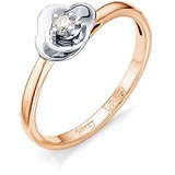 Золотое кольцо с бриллиантом, 1710720