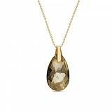 Кулон з ланцюжком з кристалом Swarovski в позолоті, 1721984