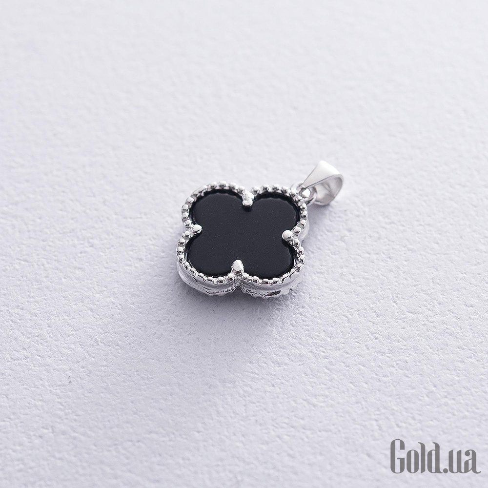 Серебряный кулон с ониксом onx132985