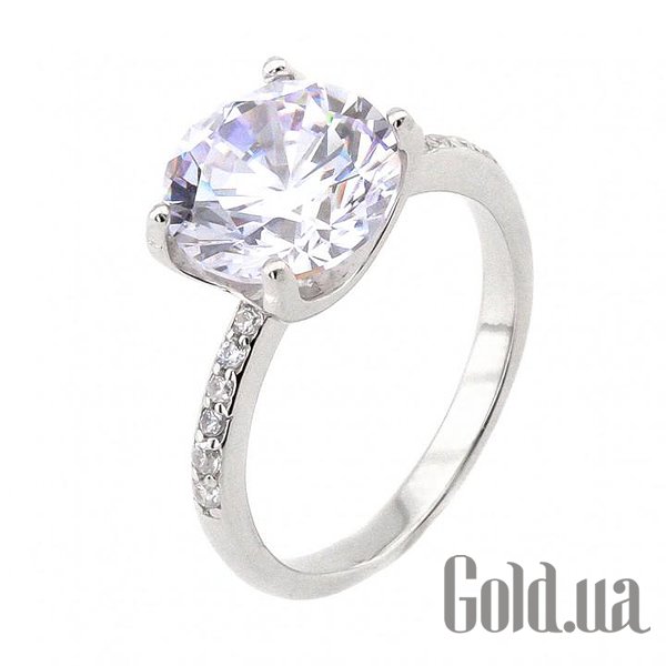 

Кольцо Украина, Серебряное кольцо с куб. циркониями, 17