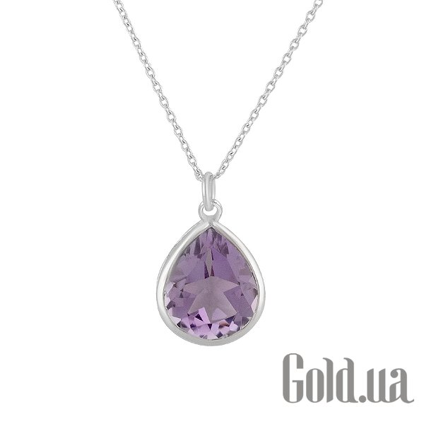 

Женские кулоны Fresh Jewelry, Серебряный кулон с цепочкой с аметистом