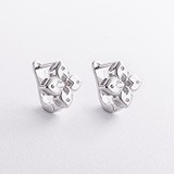 Серебряные серьги с куб. циркониями, 1796480