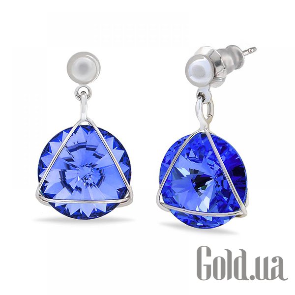 

Серьги с подвесками Kobi, Стальной, Серьги с кристаллами Swarovski