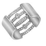 Nina Ricci Серебрянное кольцо с кубическим цирконием, 858496