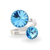 Кільце з кристалами Swarovski, 1312641