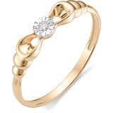 Женское золотое кольцо с бриллиантом, 1555841