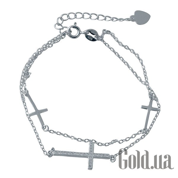 

Женские браслеты Fresh Jewelry, Женский серебряный браслет с куб. циркониями, 17