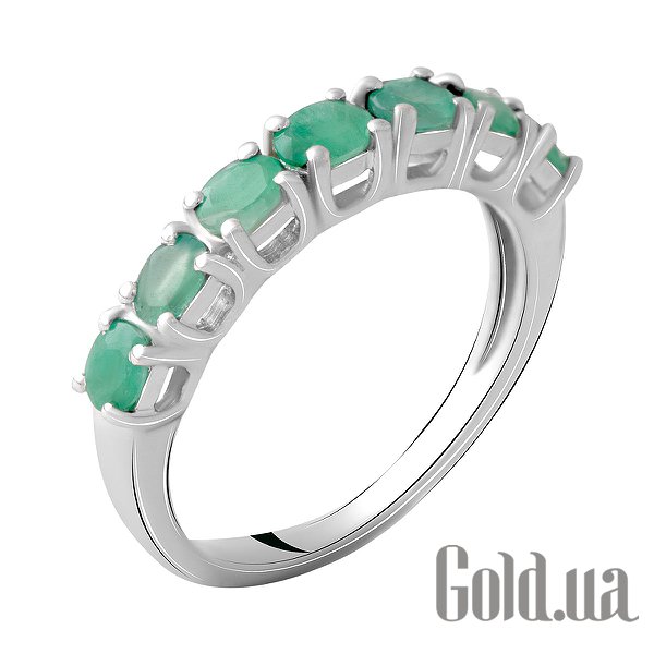 

Женские кольца Fresh Jewelry, Женское серебряное кольцо с изумрудами, 17.5