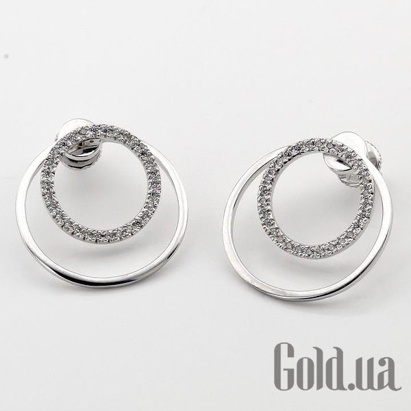 

Серьги-гвоздики Украина, Золотые серьги с куб. циркониями