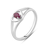 Серебряное кольцо с рубином, 1770369