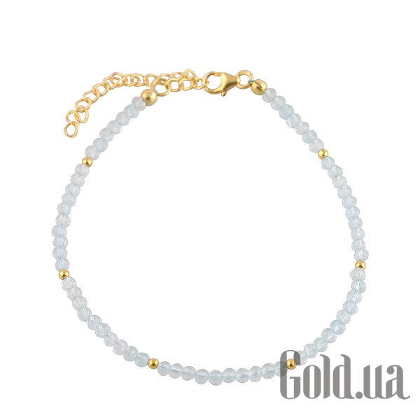 

Женские браслеты Fresh Jewelry, Женский серебряный браслет с топазами в позолоте, 20