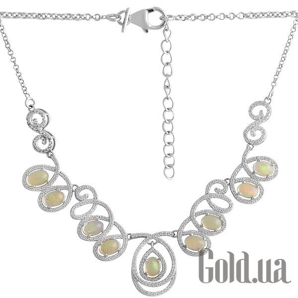 

Женские колье Fresh Jewelry, Серебряное колье с топазами и опалами, 45