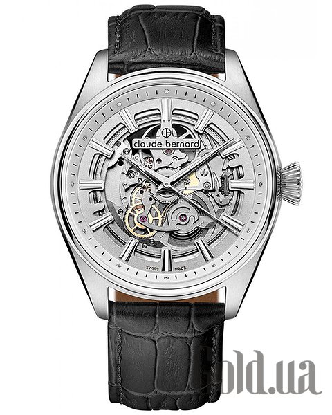 

Швейцарские часы Claude Bernard, Мужские часы Proud Heritage Automatic Skeleton 85307 3C AIN