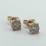 Золотые серьги с бриллиантами, 1795713