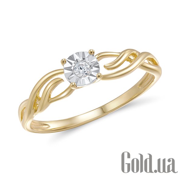 

Кольцо Lurie Jewelry, Золотое кольцо с бриллиантом, 17.5