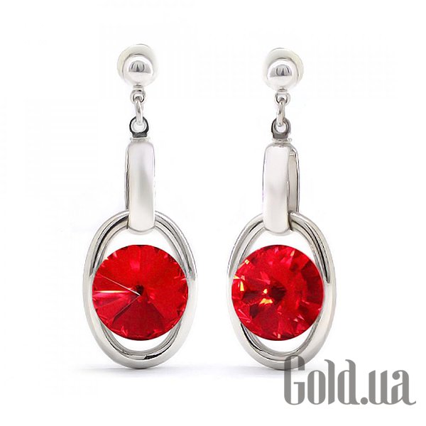 

Серьги с подвесками Kobi, Стальной, Серьги с кристаллами Swarovski