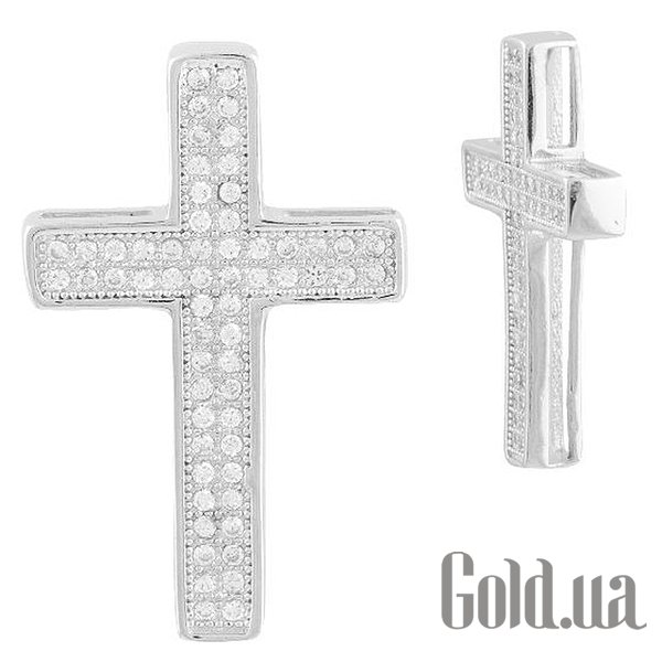 

Кулон-крестик Fresh Jewelry, Серебряный кулон с куб. циркониями
