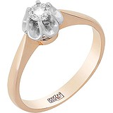 Золотое кольцо с бриллиантом, 1546370