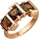 Женское золотое кольцо с раухтопазами, 1604994