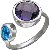 Серебряное кольцо для пальцев ног с ювелирным стеклом, 1616770