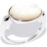 Silver Wings Женское серебряное кольцо с перламутром, 1617794