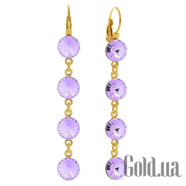 

Серьги с подвесками Kobi, Желтый, Серьги с кристаллами Swarovski в позолоте