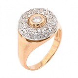 Женское золотое кольцо с бриллиантами, 1731970