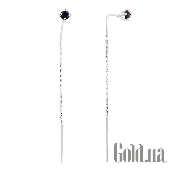 

Серьги с подвесками Fresh Jewelry, Серебряные серьги с сапфирами