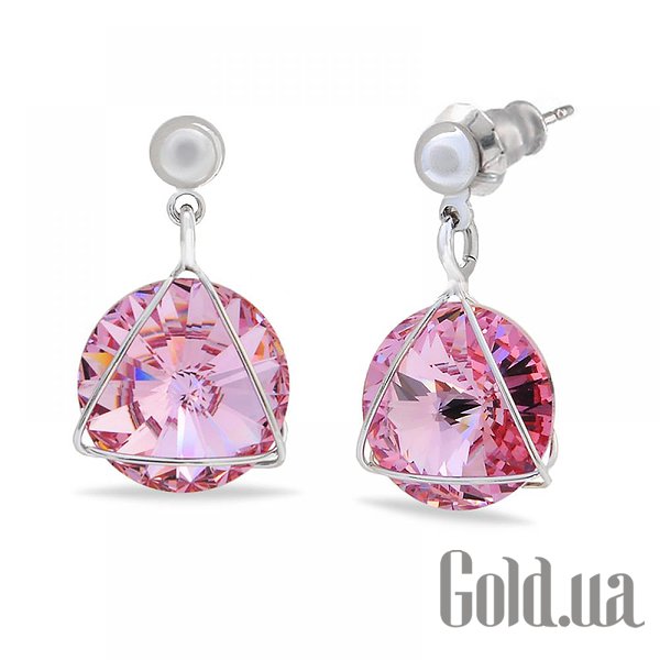 

Серьги с подвесками Kobi, Стальной, Серьги с кристаллами Swarovski