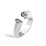 Серебряное кольцо с куб. циркониями, 1551235