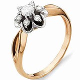 Золотое кольцо с бриллиантами, 1554051