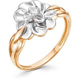 Женское золотое кольцо с бриллиантом, 1606275