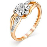 Женское золотое кольцо с бриллиантами, 1636995