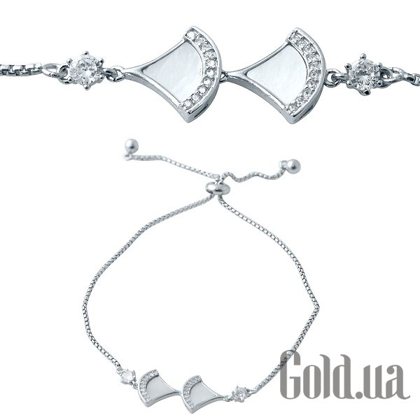 

Женские браслеты Fresh Jewelry, Женский серебряный браслет с куб. циркониями и перламутром