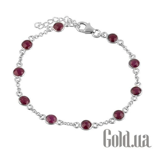 

Женские браслеты Fresh Jewelry, Женский серебряный браслет с рубинами, 17