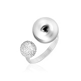 Женское серебряное кольцо с куб. циркониями, 825219