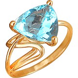Женское золотое кольцо с топазом, 1604996