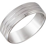 Серебряное обручальное кольцо, 1610628