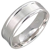 Серебряное обручальное кольцо, 1611396