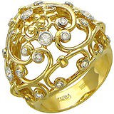 Женское золотое кольцо с бриллиантами, 1619076