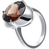 Женское серебряное кольцо с раухтопазом, 1621636