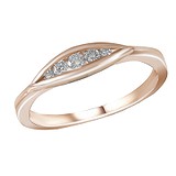 Женское золотое кольцо с бриллиантами, 1687940